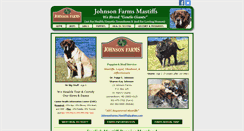 Desktop Screenshot of johnsonfarmsmastiffs.com